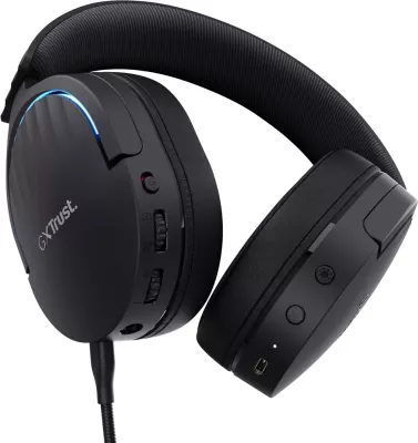 Headset Trust GXT 491 Fayzo, Gaming, USB Type-C, Bluetooth, Black