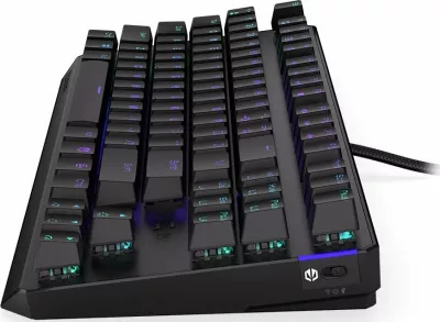 Tastierë mekanike gaming Endorfy Thock TKL Wireless EY5A081, Kailh Box Black, RGB, Bluetooth/2.4GHz/USB, US layout, e zezë
