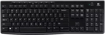 Tastierë wireless Logitech K270 Unifying 2.4 GHz USB, layout slloven (engraving), e zezë