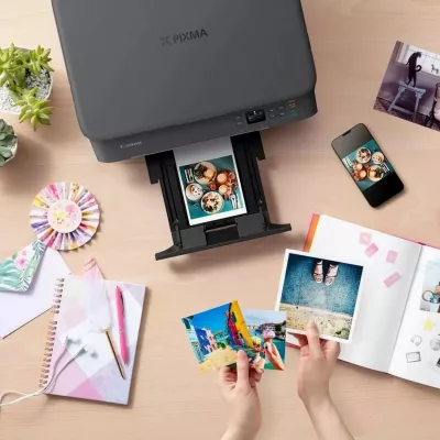 Printer Canon PIXMA TS5350i, Inkjet, Printim me ngjyra, 4800 x 1200 DPI, Kopjim me ngjyra, A4, E zezë