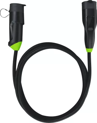 Stacion karikimi EV Green Cell Habu, 7 m, 2-në-1, 11 kW, i zi