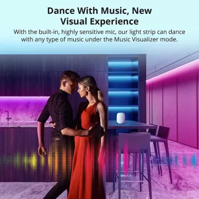 Shirit LED Wi-Fi SONOFF L2-5M 5m IP65, set me telekomandë IR dhe adaptor, RGB