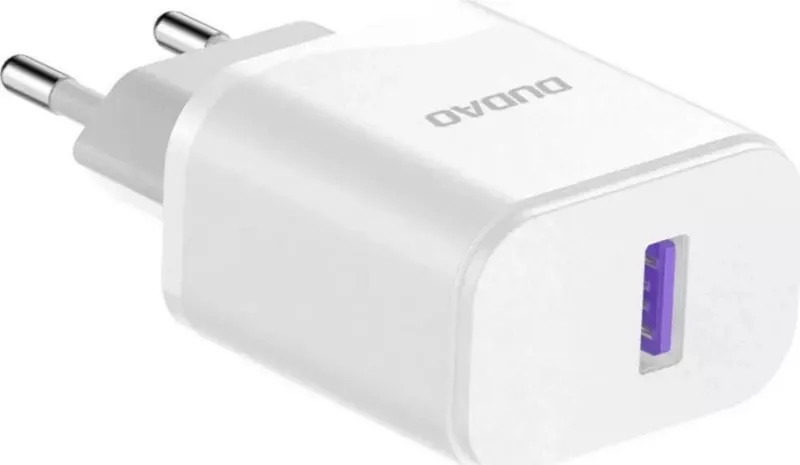 Karikues Dudao A20EU 1x USB-A + kabllo USB-A - micro USB, bardhë
