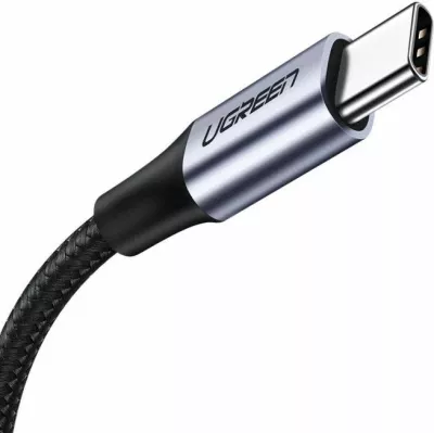 Kabllo USB 2.0 A në USB-C UGREEN 60124 0.25 m e zezë (polybag)