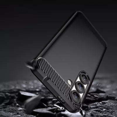 Mbështjellës Hurtel Carbon Case për Xiaomi 14T Pro, TPU, i zi
