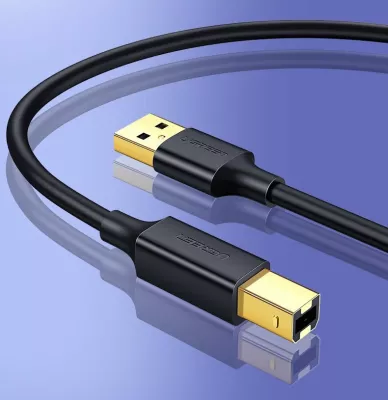 Kabllo printeri Ugreen USB-B në USB-A, 1.5m, e zezë
