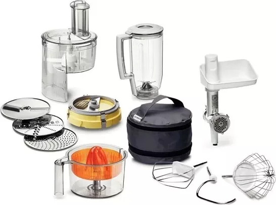 Pajisje përpunuese ushqimesh Bosch MUM 54251, 900W, 3.9 L, çelik inox, e bardhë