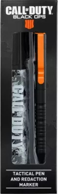 Set stilolapsash EXG Call of Duty Black Ops 4, tactical pen + marker, zi/portokalli, set 2 copë