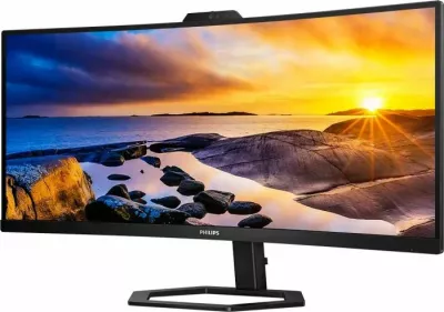 Monitor PHILIPS 34E1C5600HE 34\" VA WQHD 100Hz, USB-C PD 65W, curved 1500R, webcam 5MP