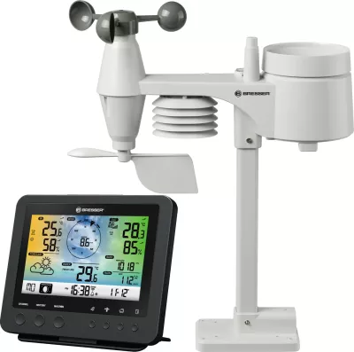 Stacion moti Bresser Wetter Center 5-in-1, WLAN, sensorë profesional, ekran me ngjyra