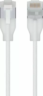 Kabllo rrjeti Ubiquiti UACC-Cable-Patch-EL-C6A-2M-W Cat6a 2m F/UTP patchcord e bardhë transparente