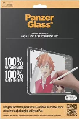 Folie mbrojtëse PanzerGlass GraphicPaper për iPad Air 13" 2024 / iPad 10.9", teksturë letre, antibakteriale