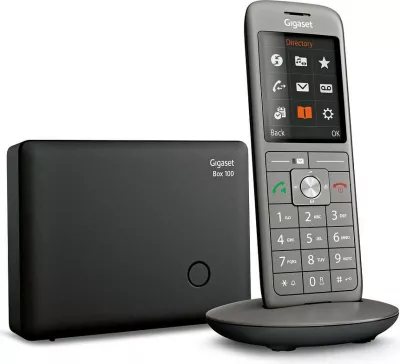 Telefon pa kabllo Gigaset CL660, Analog/DECT, 400 kontakte, altoparlant, anthracite