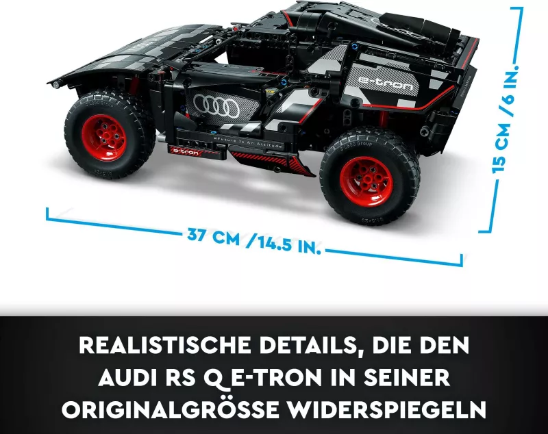 Set ndërtimi LEGO Audi RS Q e-tron, 10 vjet, Plastikë, 914 pjesë, 1.86 kg
