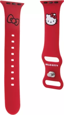 Rrip silikoni për Apple Watch Hello Kitty, 38/40/41mm, i kuq