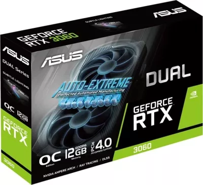 Kartë grafike Asus Dual NVidia GeForce RTX 3060, 12GB GDDR6