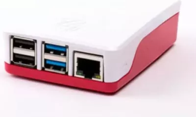 Kasë Raspberry Pi 1876751, Raspberry Pi, e kuqe, e bardhë