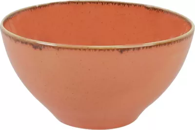 Tas porcelani Porland Seasons Amber 550 ml, Ø140 mm, portokalli, set 6 copë