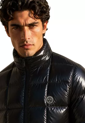 Jakne puffer për meshkuj Armani Exchange XM003474 AF23755, e zezë [Madhësia: M]