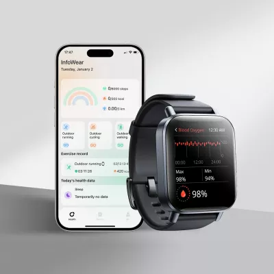 Smartwatch Joyroom Fit-Life JR-FT3S, 1.96", Bluetooth, 340 mAh, Gri
