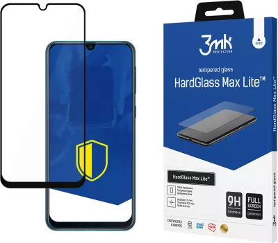 Xham i kalitur mbrojtës ekrani 3mk HardGlass Max Lite 0.3 mm për Samsung Galaxy M31/M31 Prime, i zi