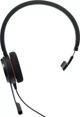 Kufje Jabra EVOLVE 20 MS Mono, me kabllo, të zeza