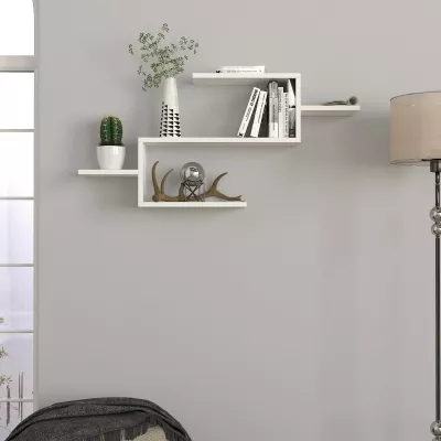 Raft librash Hanah Home, Twist, i bardhë