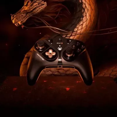 Kontroller gaming Thrustmaster ESWAP X2 Pro, modular Hot-Swap, me kabllo USB-C 3 m, për Xbox/Windows, i zi