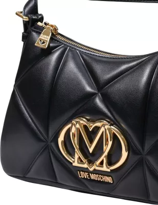 Çantë krahu Love Moschino BORSA PU EMBOSSED JC4032PP1, e zezë