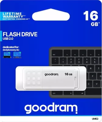 Pendrive GoodRam UME2 16GB USB 2.0, e bardhë