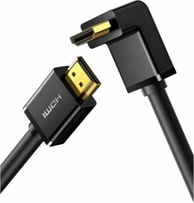 kabllo HDMI këndore UGREEN 10172, 4K/60Hz, 1m, e zezë
