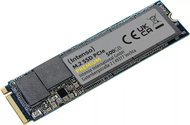 SSD Intenso 500GB Premium M.2 PCIe, 500 GB, 2100 MB/s