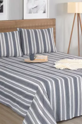 Set çarçafësh dopio, ngjyrë antracit, Soft Line
