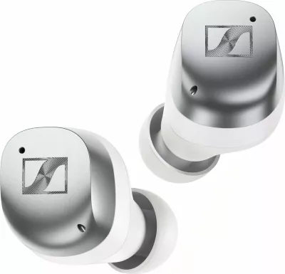 Kufje Sennheiser Momentum True Wireless 4 30 orë, ANC, LE Audio/Auracast, Qi, White-Silver