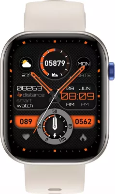 Smartwatch Moye Kronos 3 Pro, ekran 2.01\" TFT, Bluetooth 5.3, IP68, bateri 300 mAh, argjendtë, set me 3 rripa