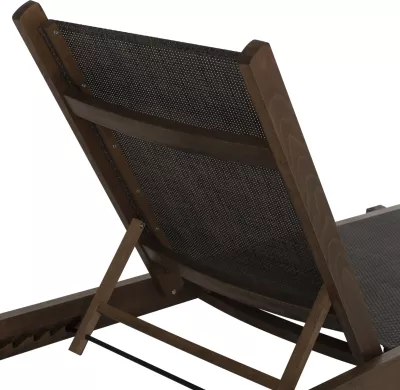 Shezllon profesional për plazh, dru ahu, ngjyrë arre, FH10356.04, 200x61-66x31-91H cm