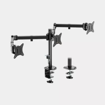 Mbajtëse tavoline për 3 monitorë VONHAUS 3000474 deri 27\", VESA 75x75/100x100, e zezë