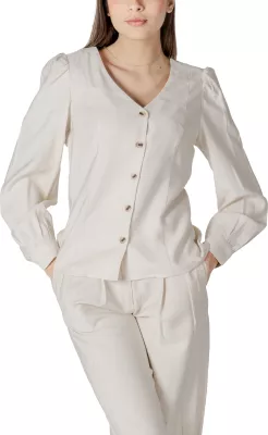 Bluzë për femra Vila Clothes Vimulli 14103853, krem [Madhësia: 38]