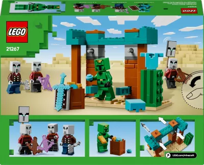 Set LEGO Minecraft 21267 Desert Illager Patrol, 105 copë