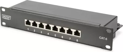 Kasë rrjeti Digitus 12U, 25.4cm (10"), montim në mur, gri