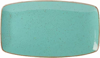 Pjatë shërbimi drejtkëndore Porland Seasons Laguna 310x180 mm, porcelan, kaltër qielli, set 6 copë