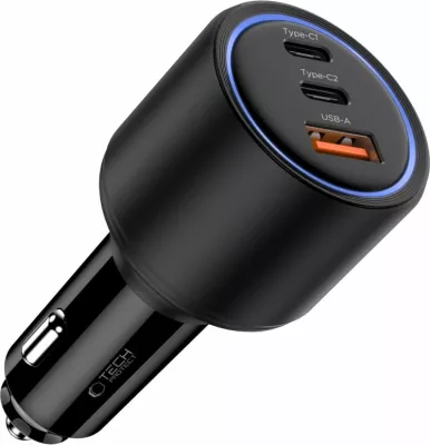 Karikues veture Tech-Protect CC04, 3 porta, 130W, i zi