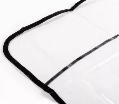 Mbrojtës për shpinën e sediljes, CARETERO, PVC, madhësi universale 44x55 cm, transparent