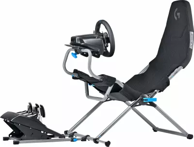 Karrige lojërash Playseat Challenge X Logitech G Edition, për konzolë, ngjyrë e zezë dhe gri
