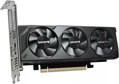 Kartelë grafike Gigabyte RTX 5060 OC Low Profile 8GB GDDR7, 3 fan, e zezë