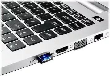 Adapter Wi‑Fi USB, Asus USB-N10 Nano (90IG05E0-MO0R00), 150 Mbit/s 802.11n, nano, e zezë