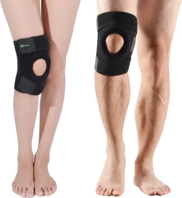Mbrojtës gjuri Rockbros LF1106M, për sport, M, i zi
