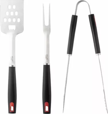 Set veglash grilli ADLER AD6727, 3 copë, çelik inox 420, me çantë transporti, e zezë