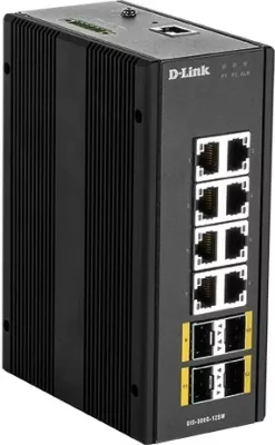 Switch industrial D-Link DIS-300G-12SW, 12 porta, Gigabit, IP30
