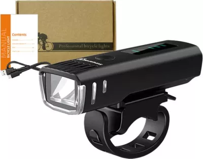 Dritë biçiklete Superfire BL10, LED, 1500 mAh, e zezë